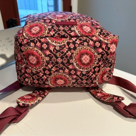 Vera Bradley Raspberry Medallion Small Backpack in Performance Twill - Picture 4 of 8